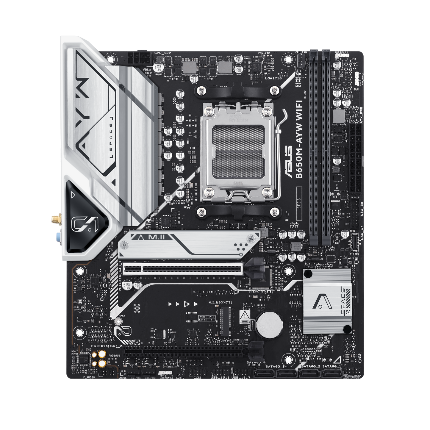 ASUS B650M-AYW WIFI AMD AM5 Micro-ATX Motherboard