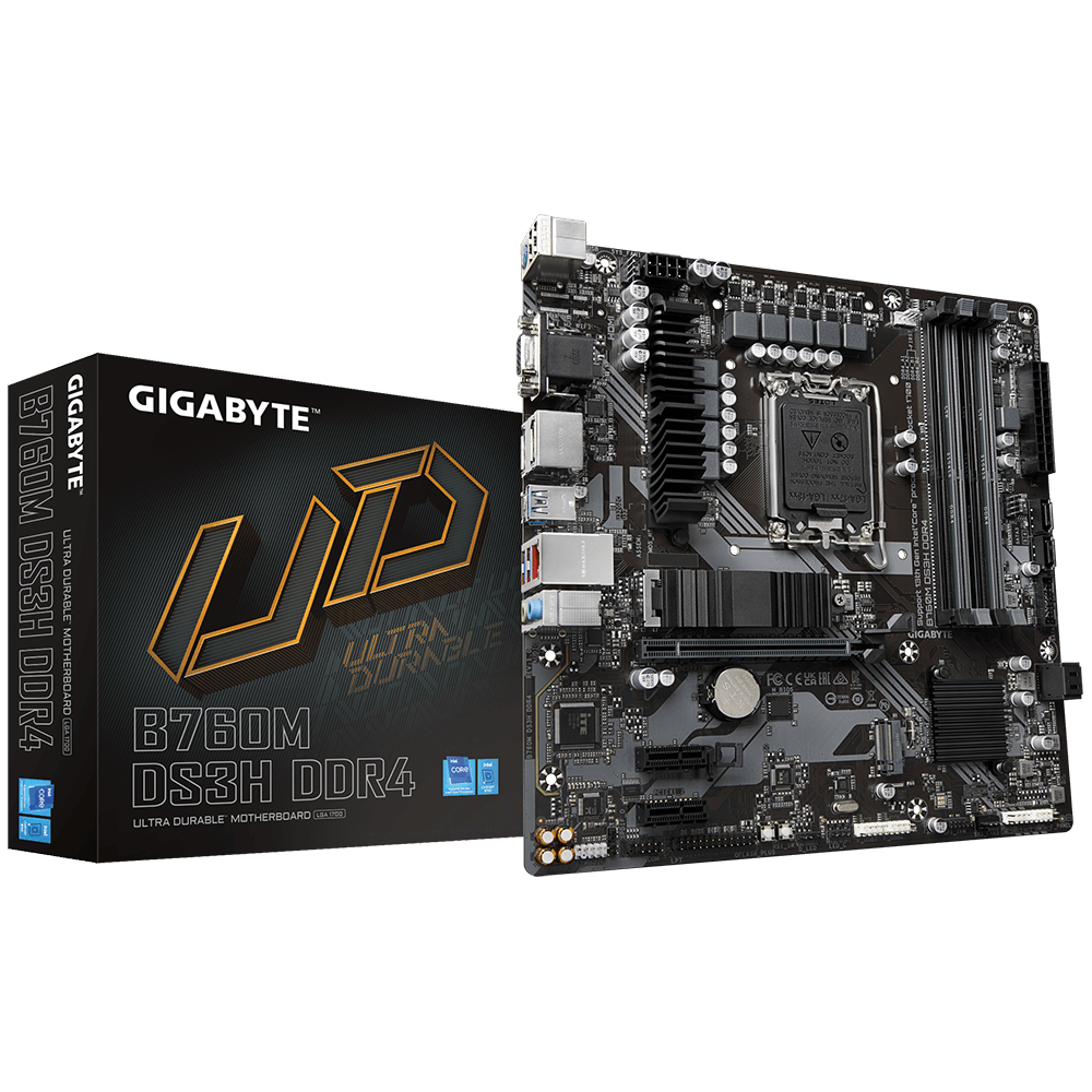 Gigabyte B760M DS3H DDR4 Micro-ATX Motherboard