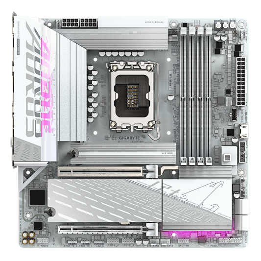 Gigabyte B860M Aorus Elite WiFi6E Ice Motherboard