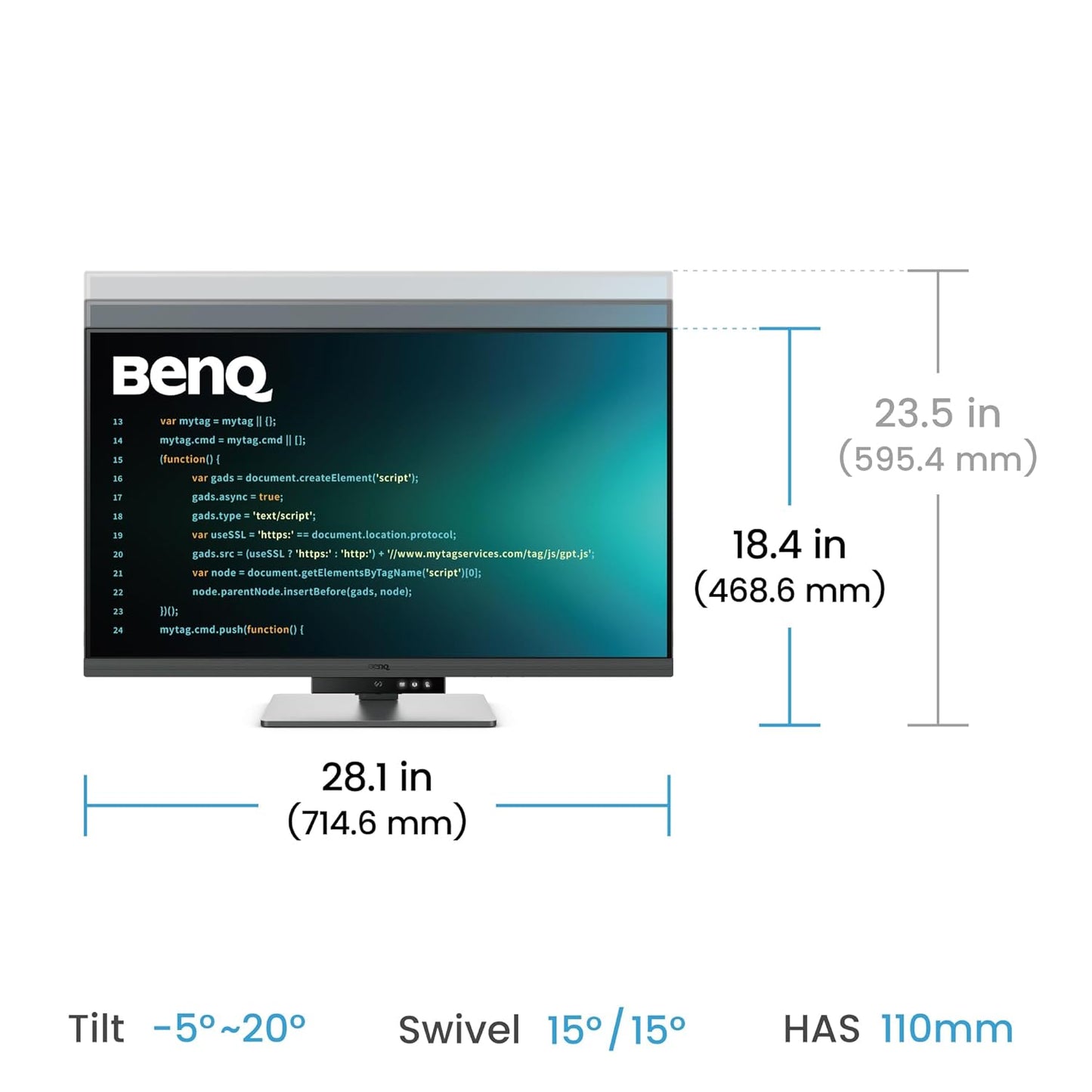 BenQ RD320U|32” 4K BenQ Programming Monitor with MoonHalo Backlight