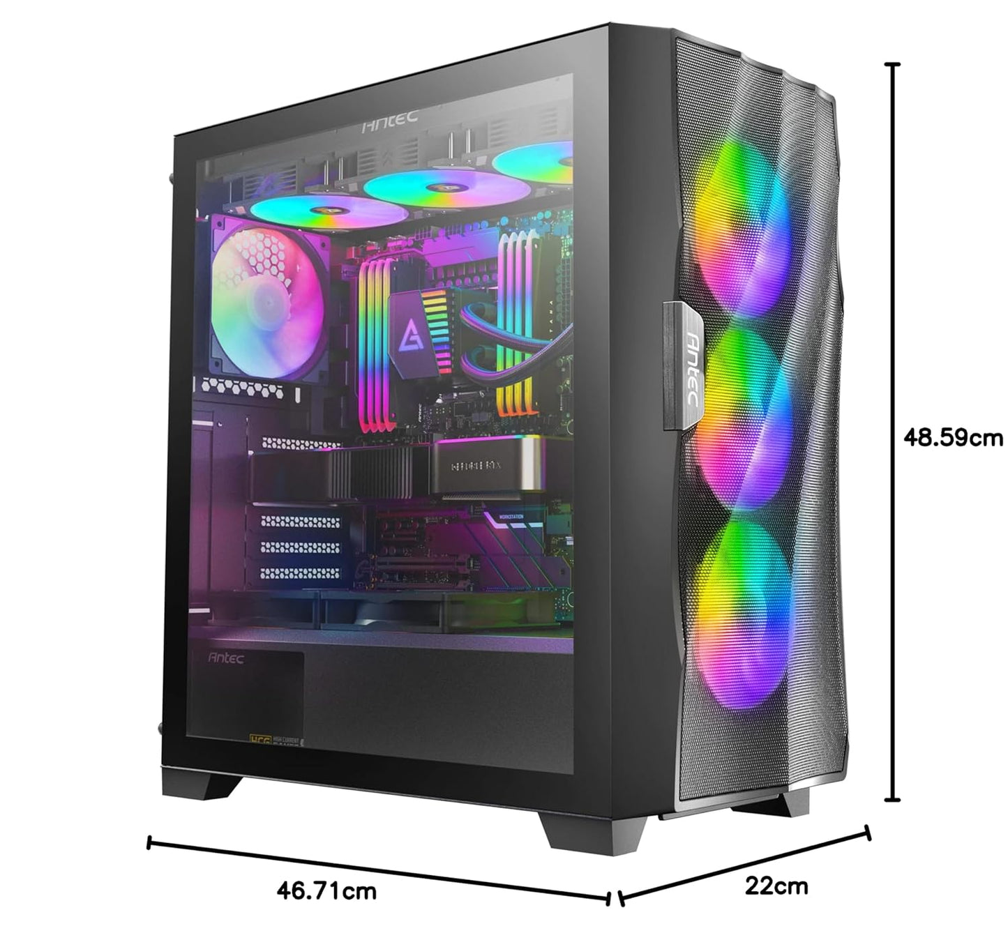 Antec DF700 FLUX ATX Mid-Tower Case (Black)