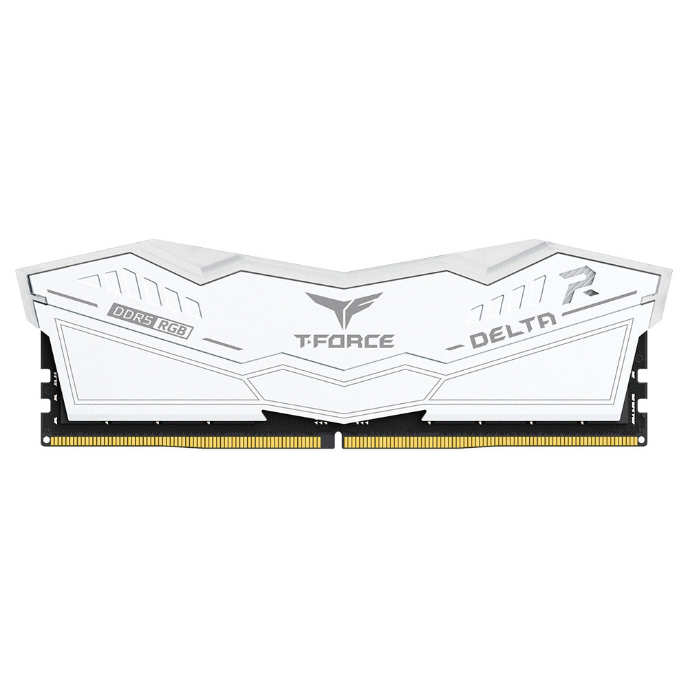T-FORCE DELTA RGB DDR5 Desktop Memory — Black / White | 32GB / 64GB | 6000MHz CL30 / CL38 | Intel XMP 3.0 / AMD EXPO