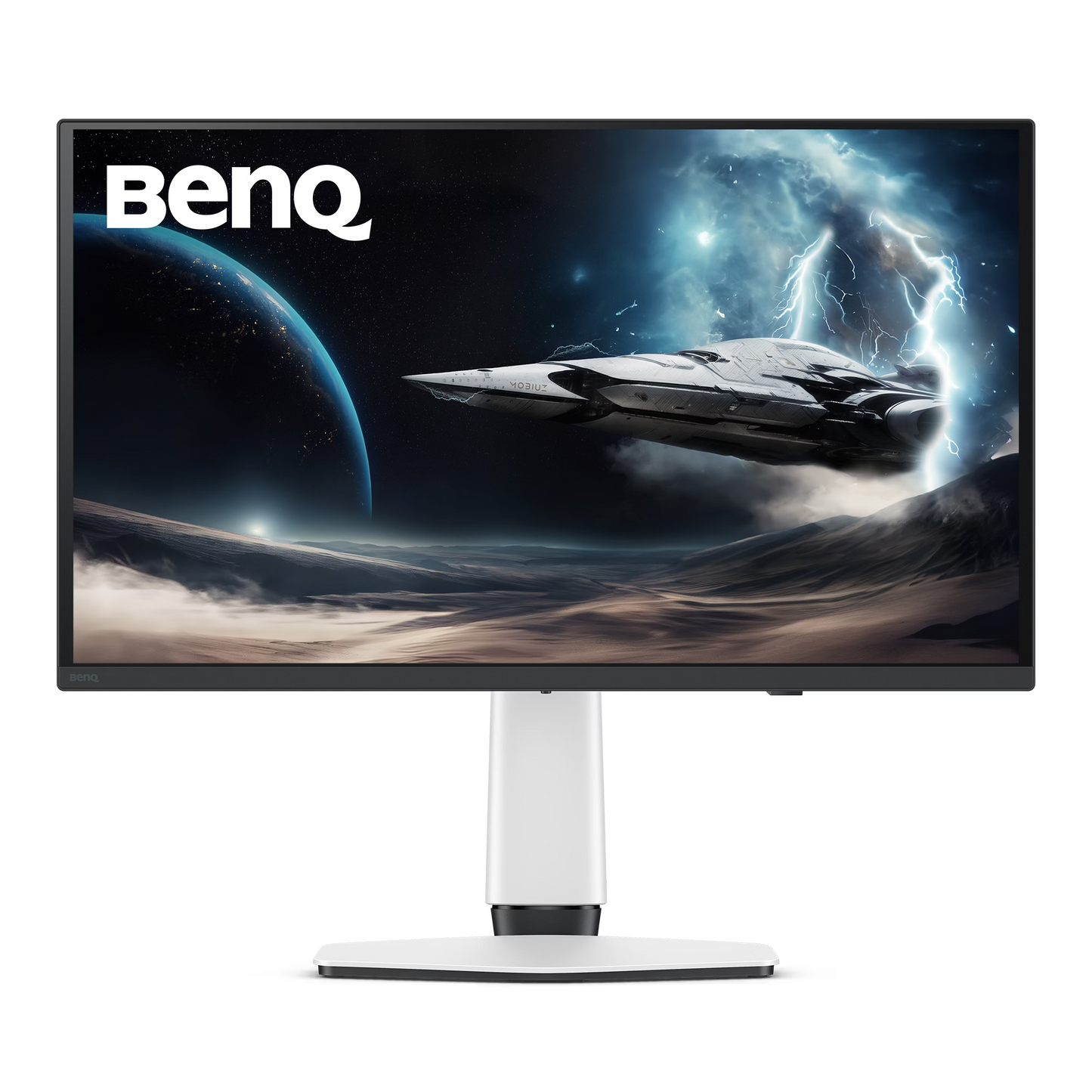BenQ MOBIUZ EX271UZ 27-inch 4K OLED gaming monitor featuring ultra-fast response times and deep black levels.
