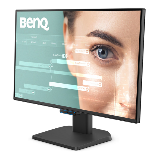 Full frontal view of the BenQ GW2490C monitor showcasing the vibrant IPS panel and 99% sRGB color gamut for accurate visuals.