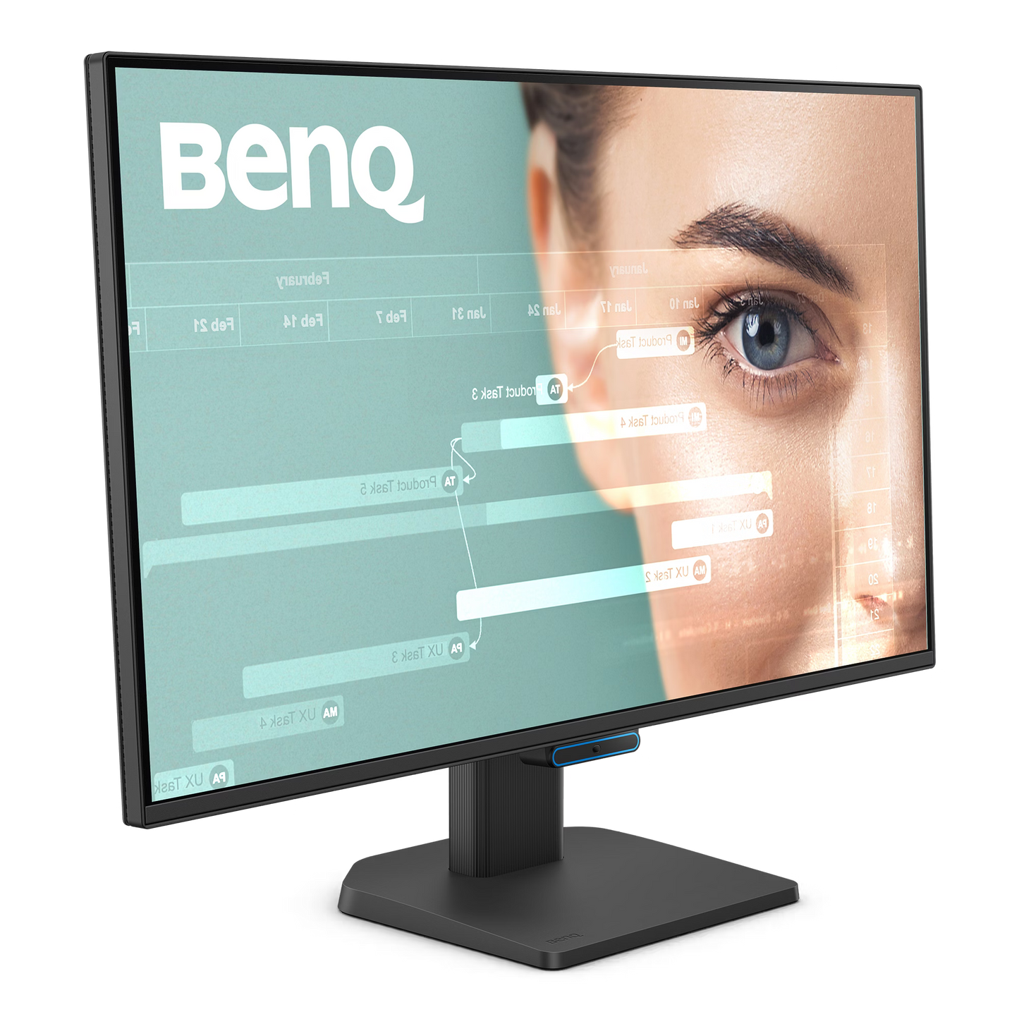 Complete product shot of the BenQ GW2790C 100Hz 27-inch monitor, designed for maximum productivity and all-day viewing comfort.