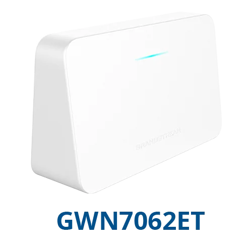 Grandstream GWN7062ET AX3000 Wi-Fi 6 Dual-Band Router with FXS Ports — Desktop / Wall Mount