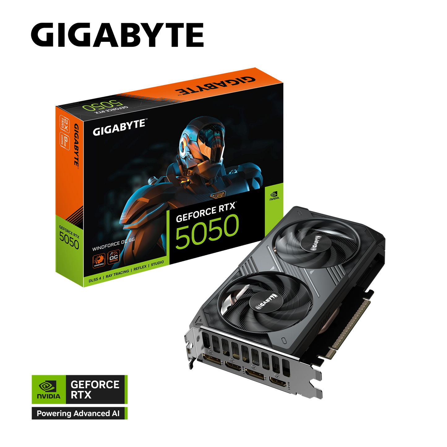 Gigabyte GeForce RTX 5050 Windforce OC 8GB Graphics Card