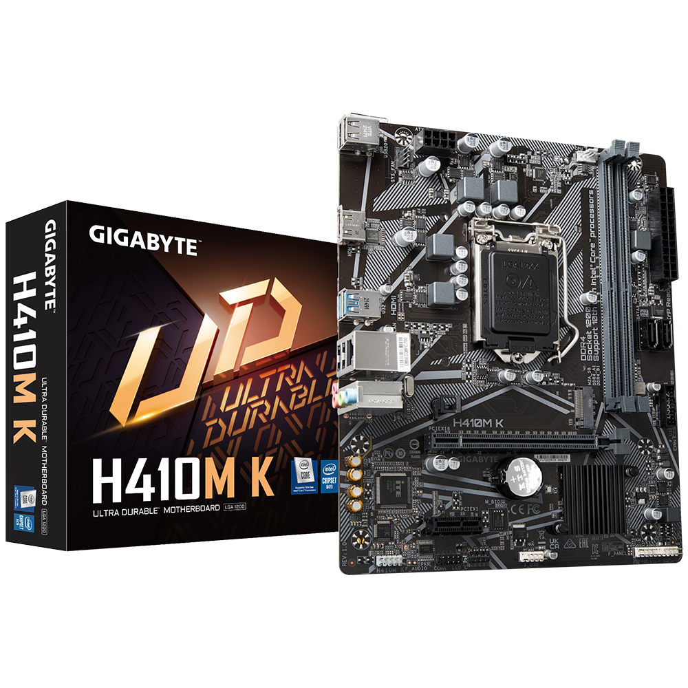 Gigabyte H410M K Motherboard with Intel LGA1200 socket