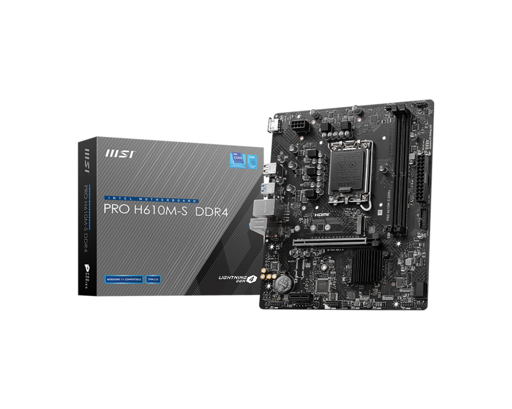 Gigabyte H610M S motherboard LGA1700 DDR4 support Intel CPUs