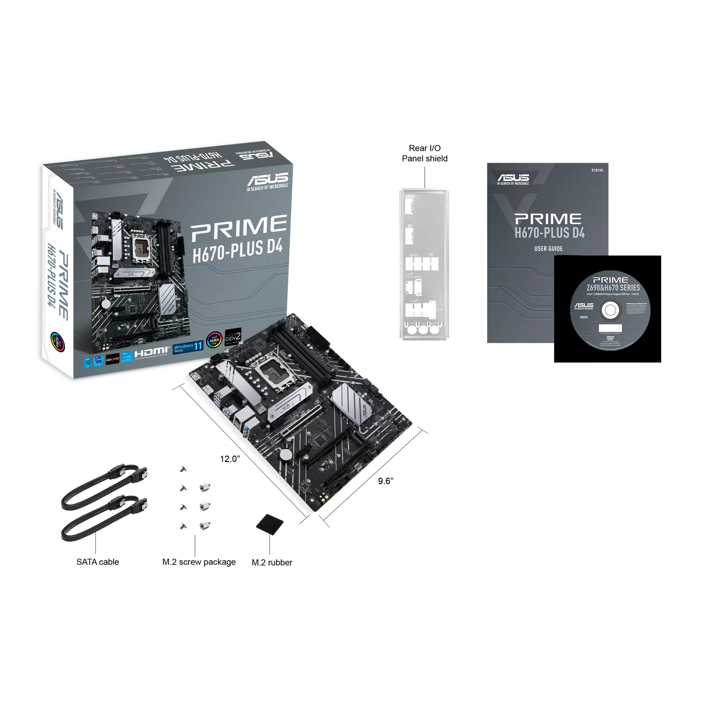 ASUS Prime H670-PLUS D4 Motherboard