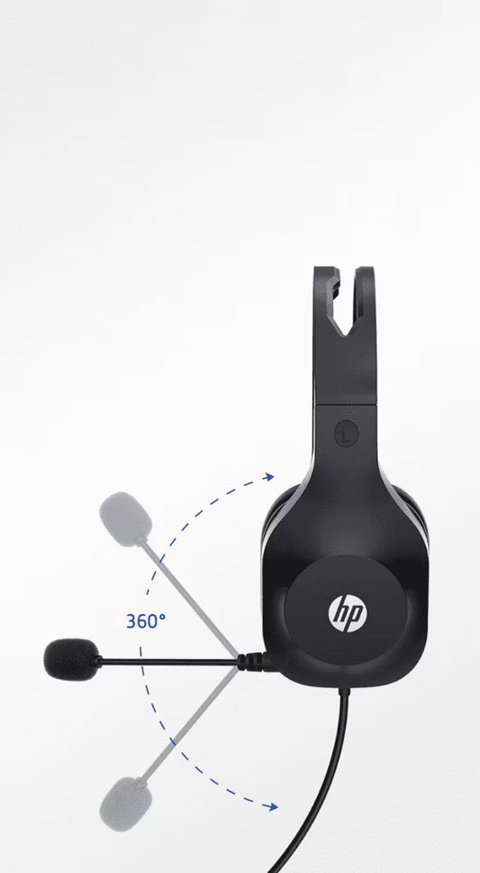 HP H120 Stereo USB Headset — Black (9Z4V9AA)