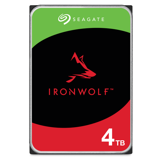 Angled shot of the Seagate IronWolf internal hard drive for NAS systems