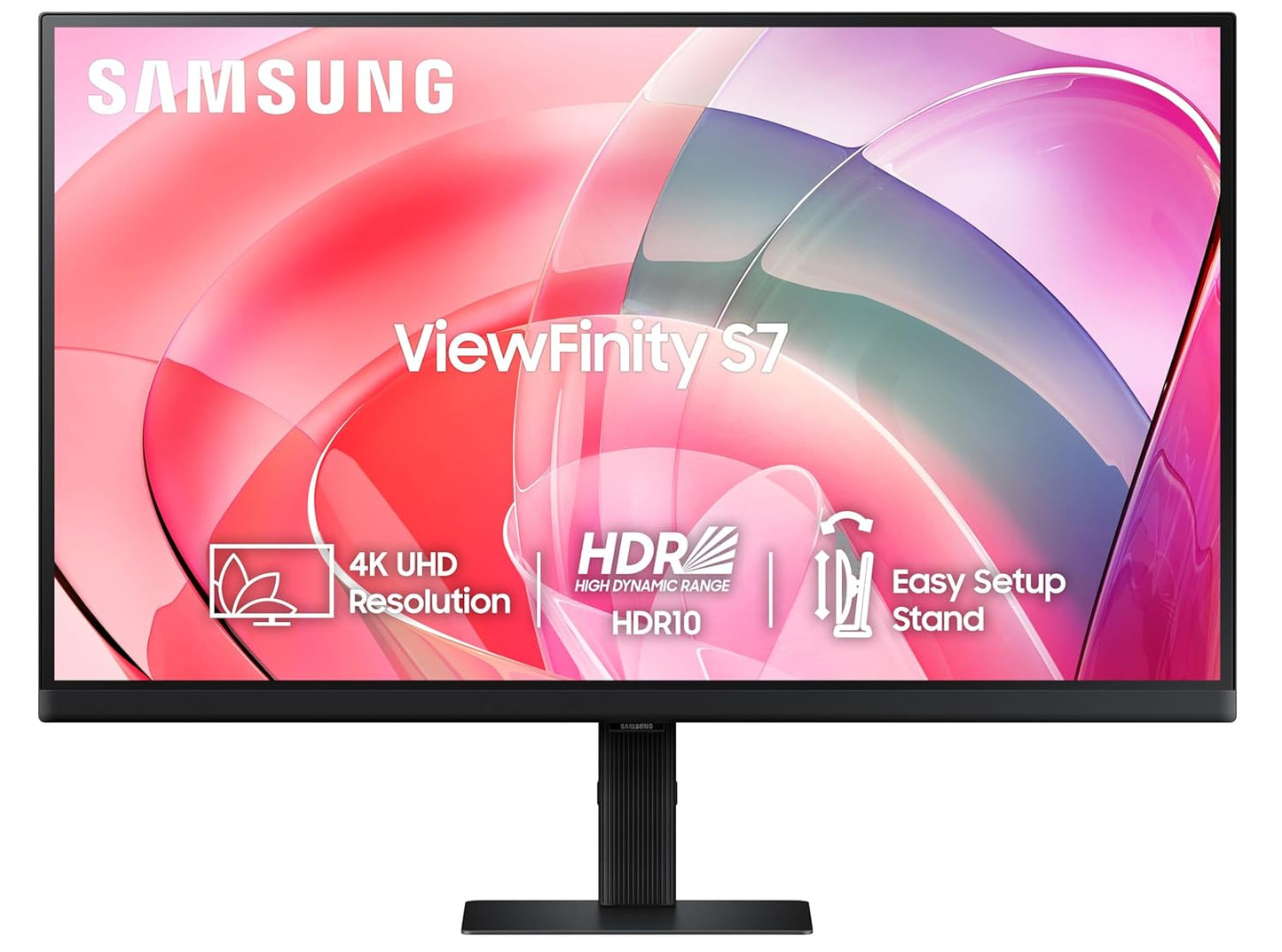 Samsung 32-inch M7 4K UHD Smart Monitor in White with ultra-slim bezels