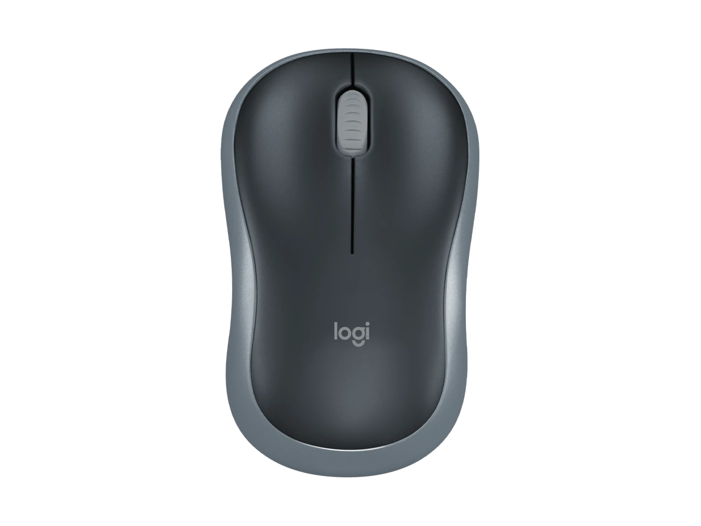 Logitech M185 wireless mouse in Grey/Black with 2.4GHz USB receiver