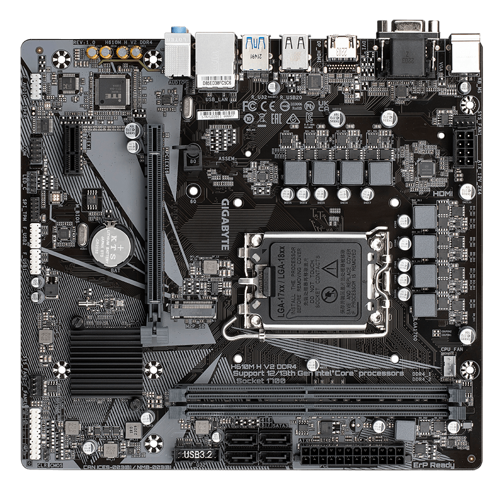 Gigabyte H610M H V2 DDR4 Motherboard