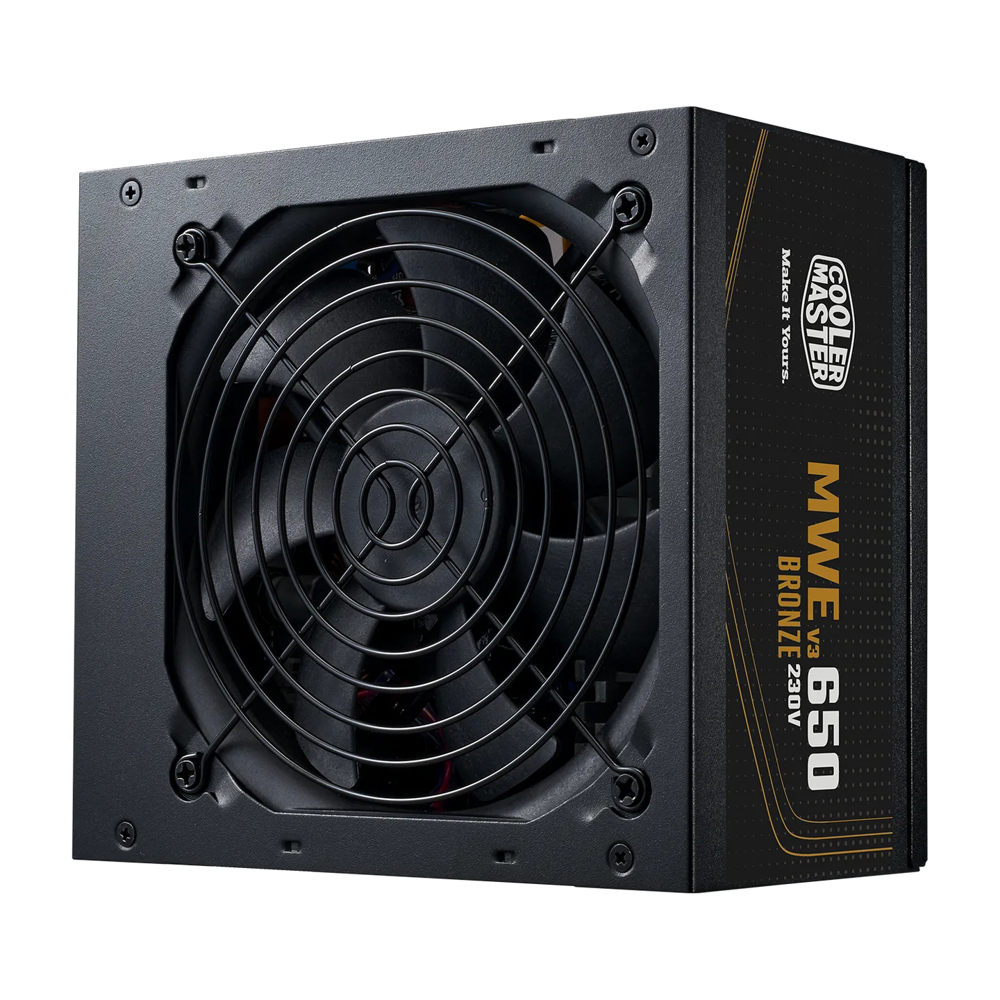 Cooler Master MWE 650 White V2 Power Supply featuring 80 Plus Standard efficiency and a sleek black finish