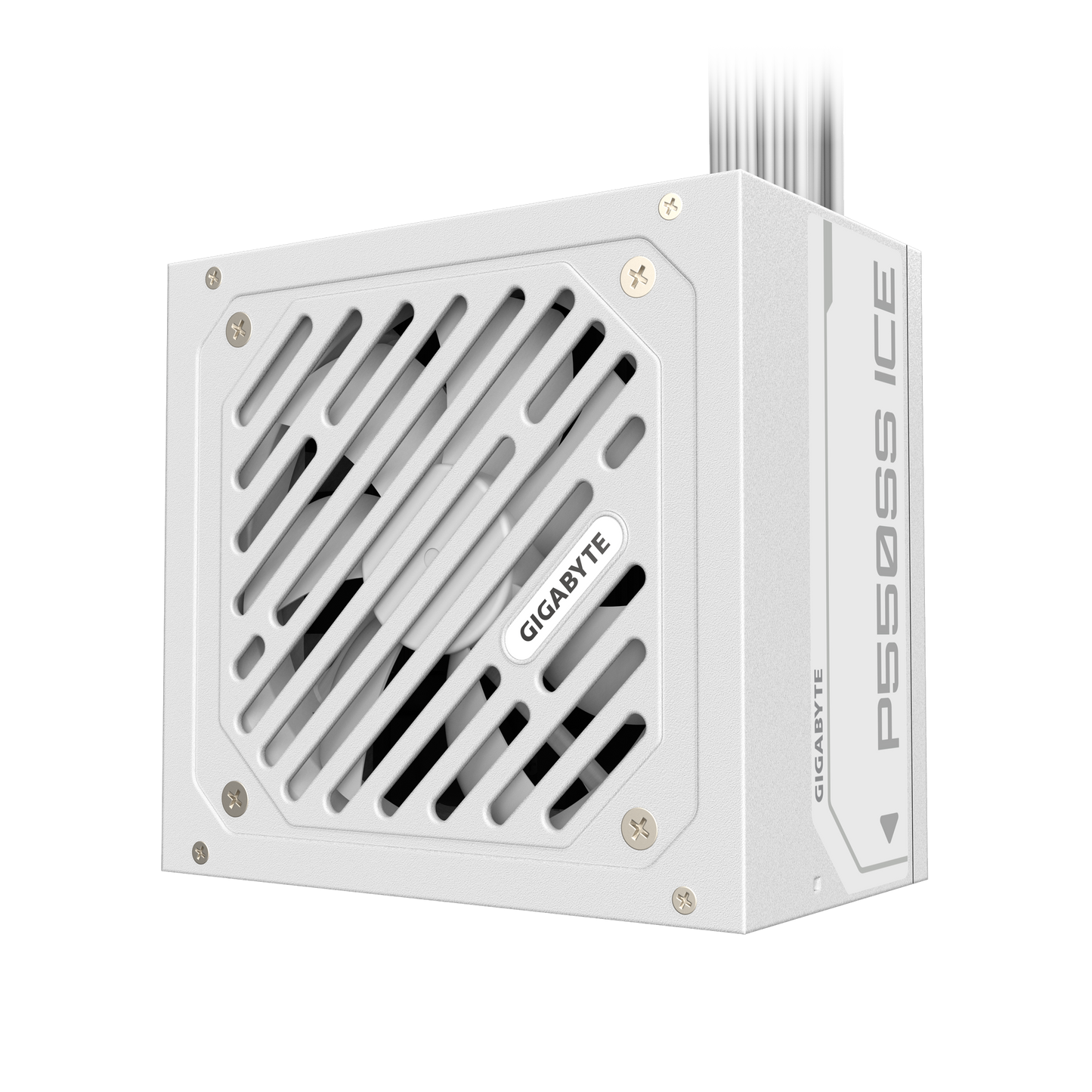 Gigabyte P550SS ICE 550W Power Supply White Edition Featuring 80 Plus Silver Efficiency