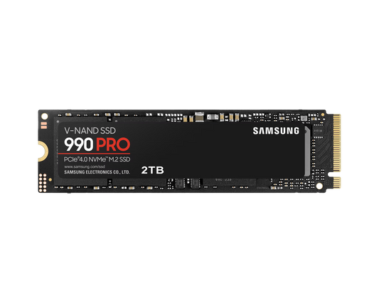 Samsung 990 Pro NVMe M.2 2280 SSD (1TB–4TB)