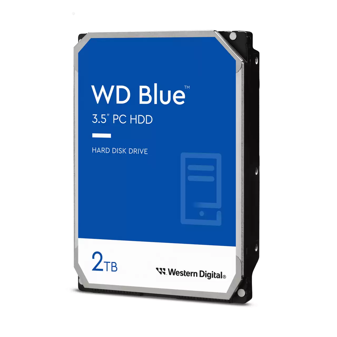 WD Blue 1TB 3.5-inch PC Desktop Internal Hard Drive showcasing the signature blue branding