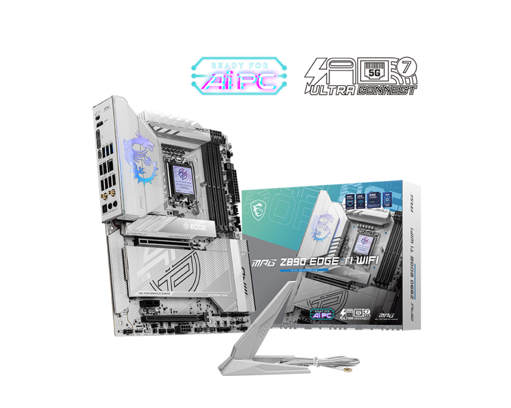 MSI MPG Z890 EDGE TI WIFI White Intel LGA 1851 ATX Motherboard
