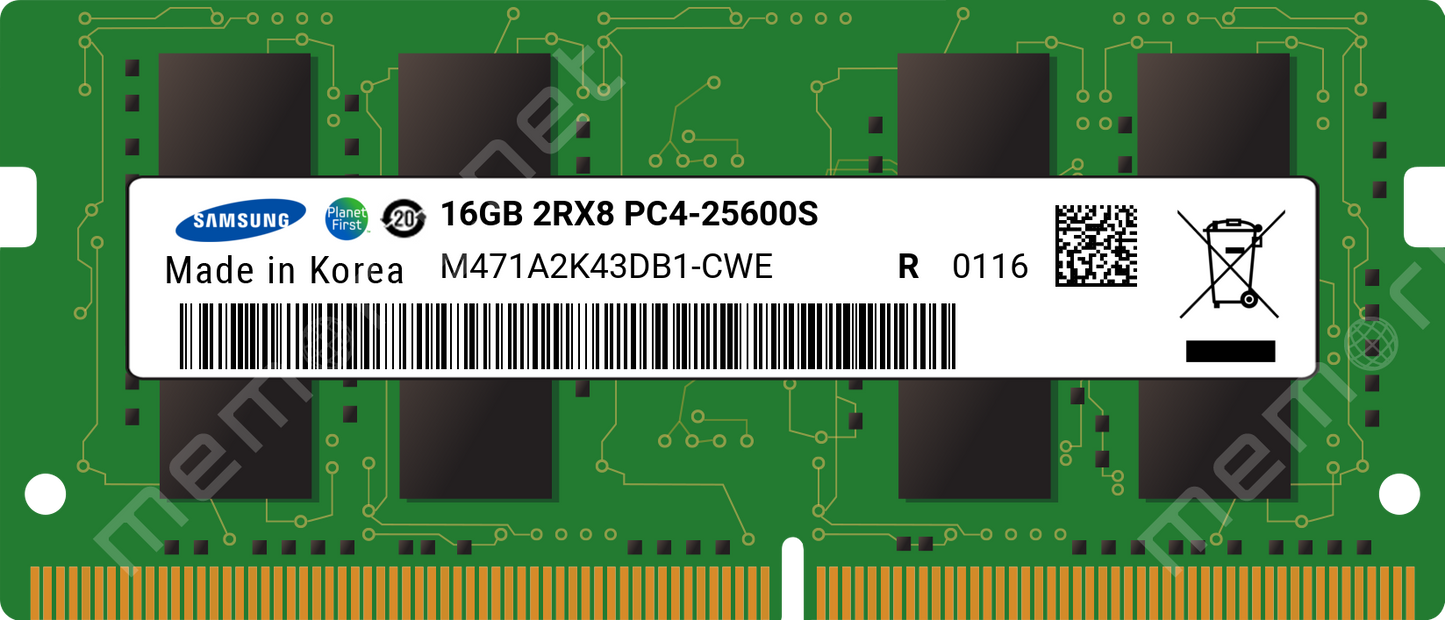 Samsung OEM Pulled DDR4 SO-DIMM Laptop RAM — 8GB / 16GB | 3200MHz | Recertified