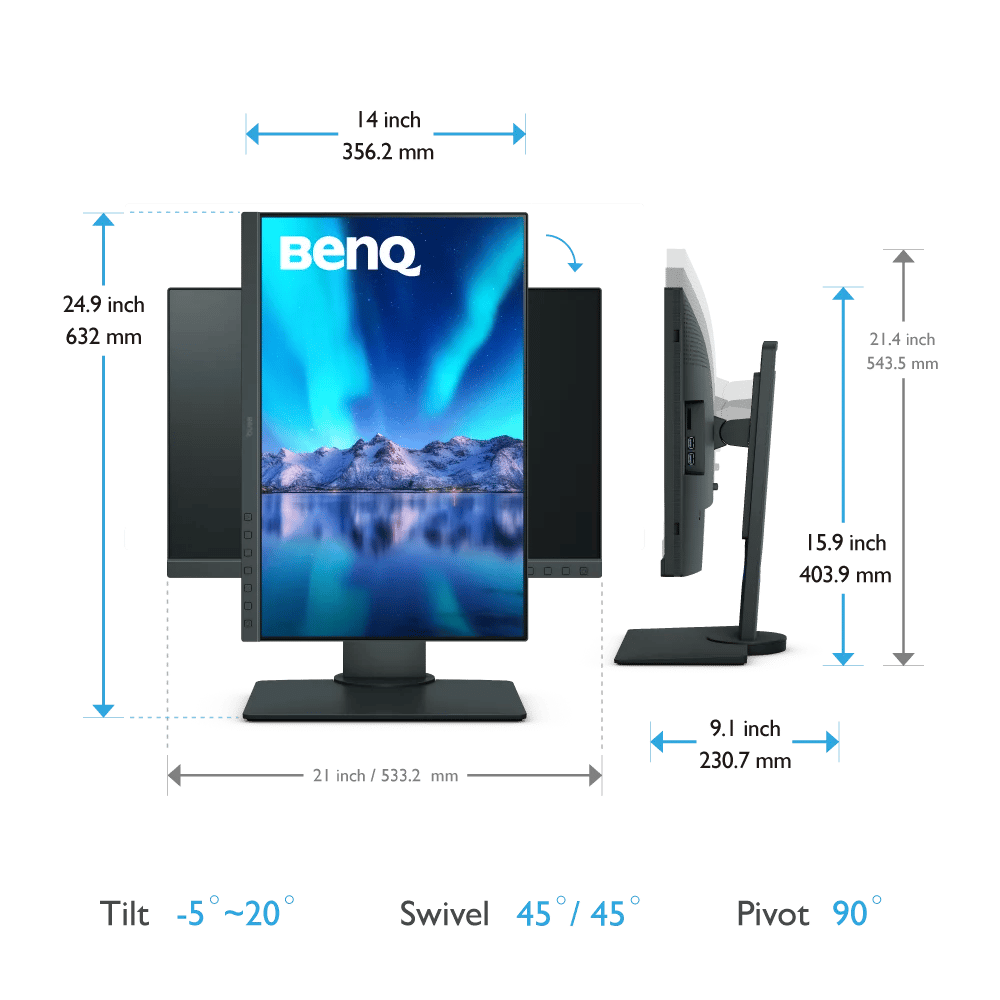 BenQ SW240 (24-inch AdobeRGB Photographer Monitor) - Image 5