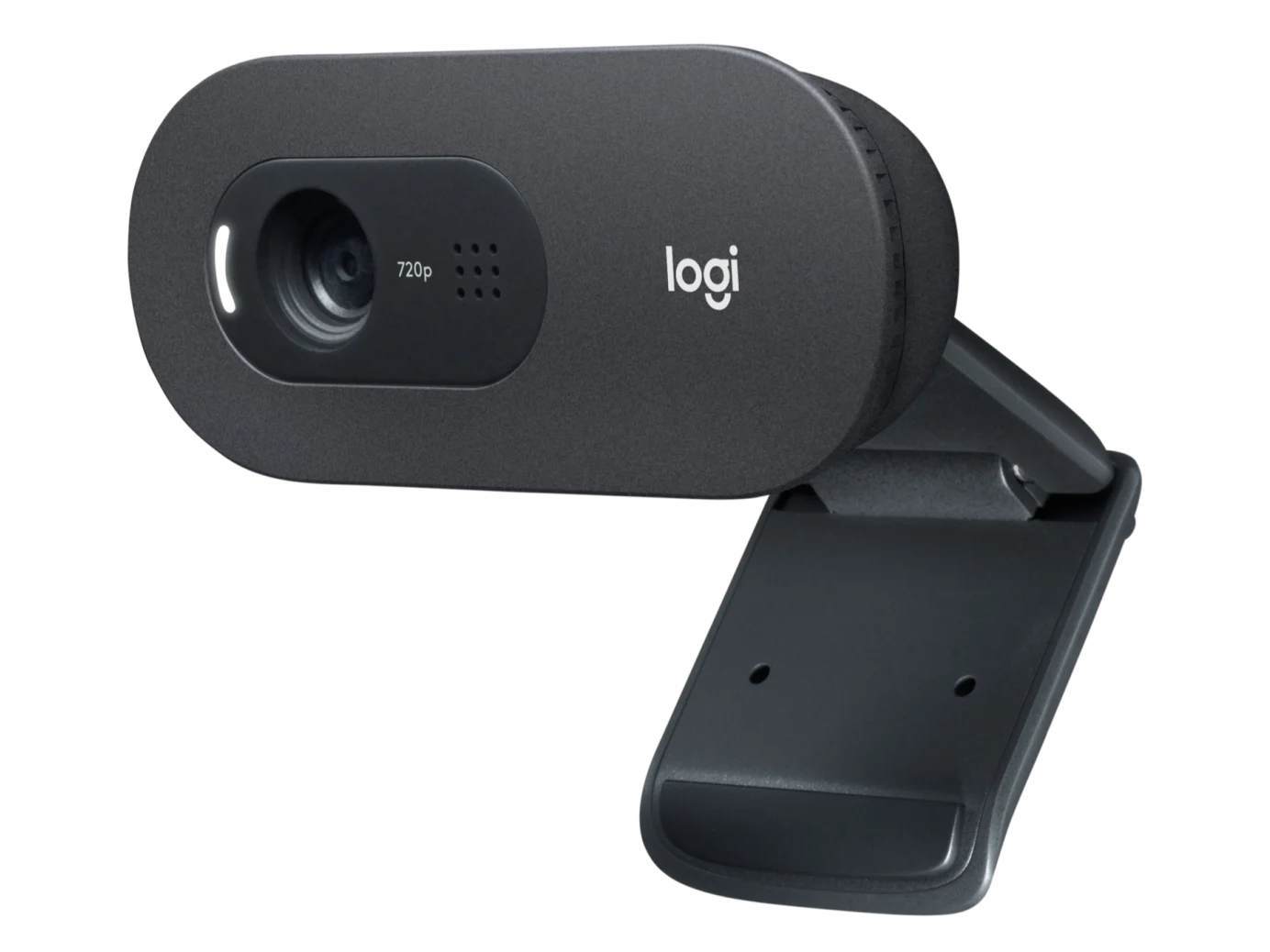 Logitech C505 HD Webcam Front View Featuring 720p Video and Long-Range Microphone