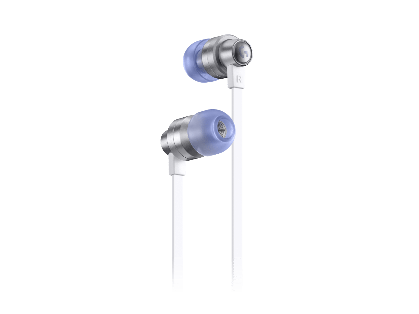 Logitech G333 gaming earphones in White with dual dynamic drivers