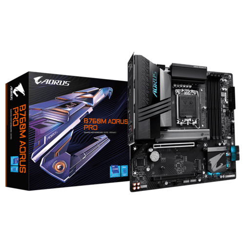 Gigabyte B760M AORUS Pro motherboard heatsink design
