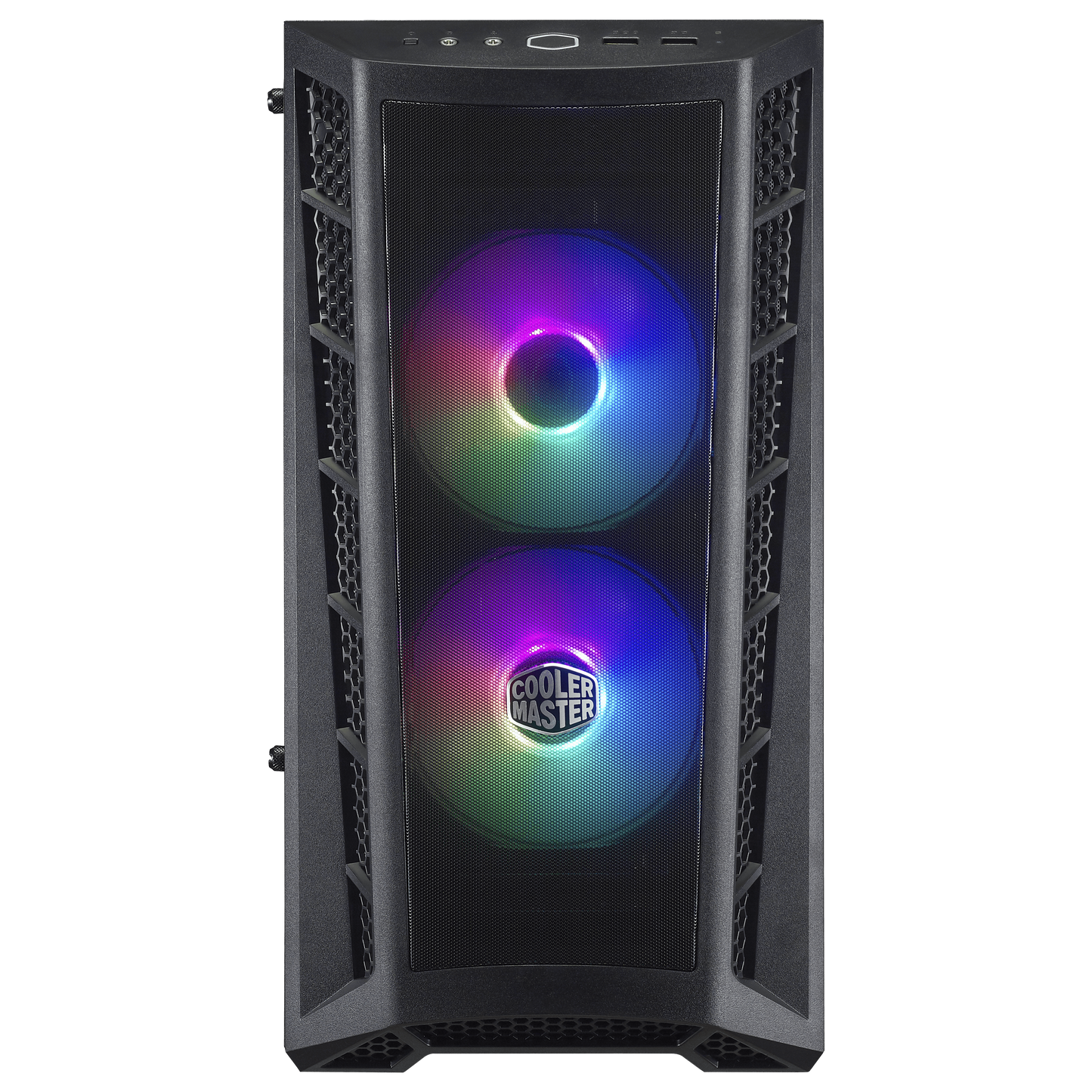 Cooler Master MasterBox MB311L ARGB Front View featuring High-Airflow Fine Mesh Panel