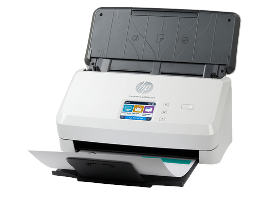 HP ScanJet Pro N4000 snw1 Sheet-feed Scanner — 40 ppm | 50-Sheet ADF | Wi-Fi | Ethernet | USB 3.0 | 4000 Pages/Day (6FW08A)