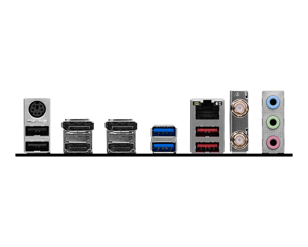 MSI B760M GAMING PLUS WIFI DDR4 Intel B760 Micro-ATX Motherboard — LGA1700 | DDR4 | PCIe 4.0 | Wi-Fi 6E | 2.5GbE | Mystic Light