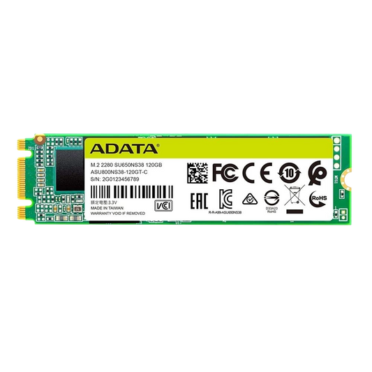ADATA Ultimate SU650 M.2 2280 120GB — SATA SSD | Sealed Box | 1 Year Seller Warranty