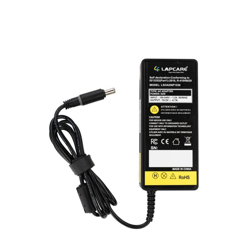 Lapcare Compatible Laptop Adapter for Sony VAIO — 19.5V 4.7A 90W | 6.5×4.4mm Pin | 1-Year Warranty
