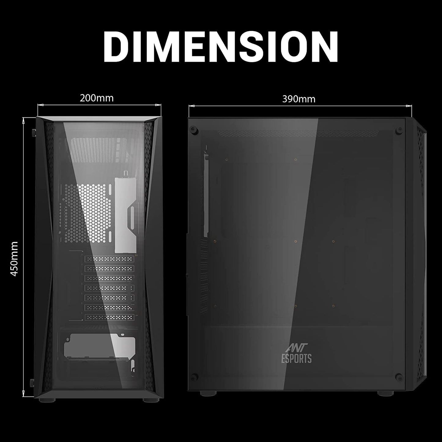 Ant Esports 220 Air Mid Tower Case