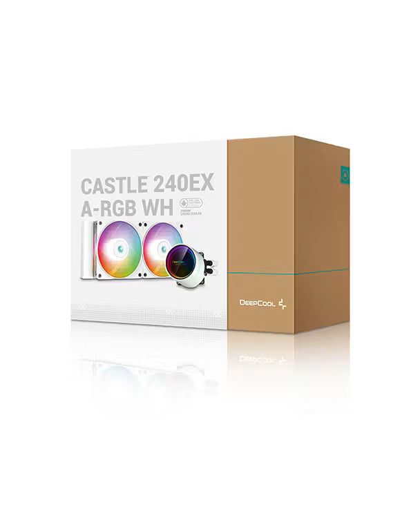 DeepCool CASTLE EX A-RGB AIO Liquid CPU Cooler — White | 240mm / 360mm | Intel LGA1700 / AMD AM5