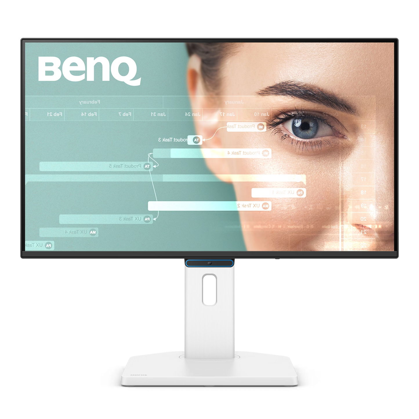 BenQ GW2490TC 23.8-inch Eye-Care monitor featuring a 100Hz refresh rate and professional ergonomic adjustable stand.
