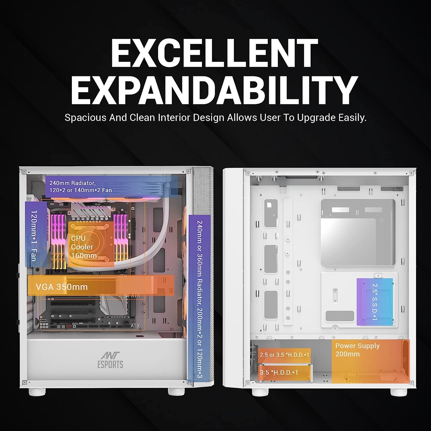 Ant Esports 250 Air Mid-Tower Case