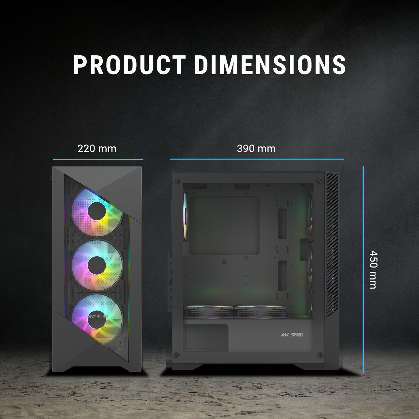 Ant Esports ICE 270G 6F Mid-Tower Case