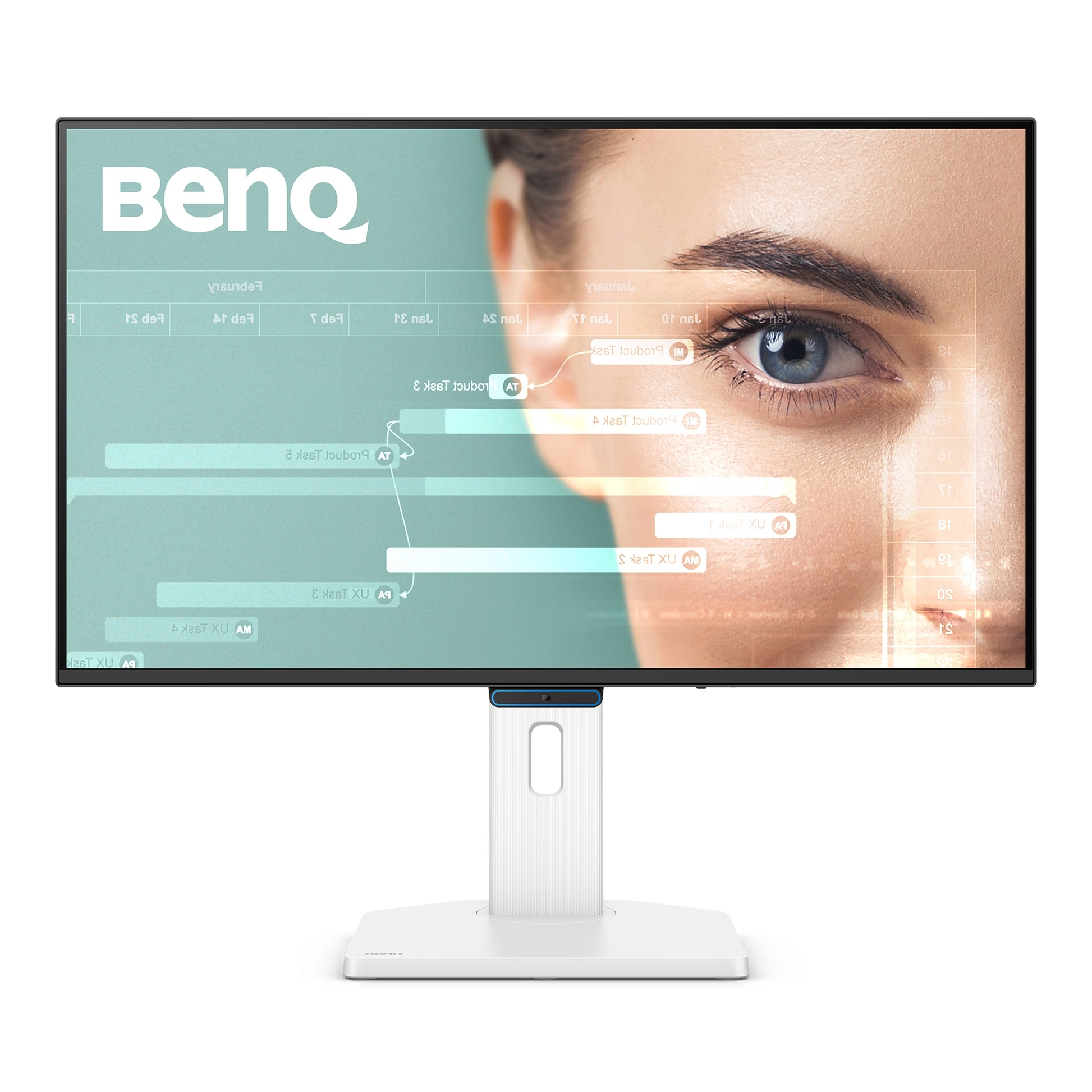 BenQ GW2790TC 27-inch 100Hz Eye-Care monitor featuring a sleek 3-sided ultra-slim bezel design and professional ergonomic stand.
