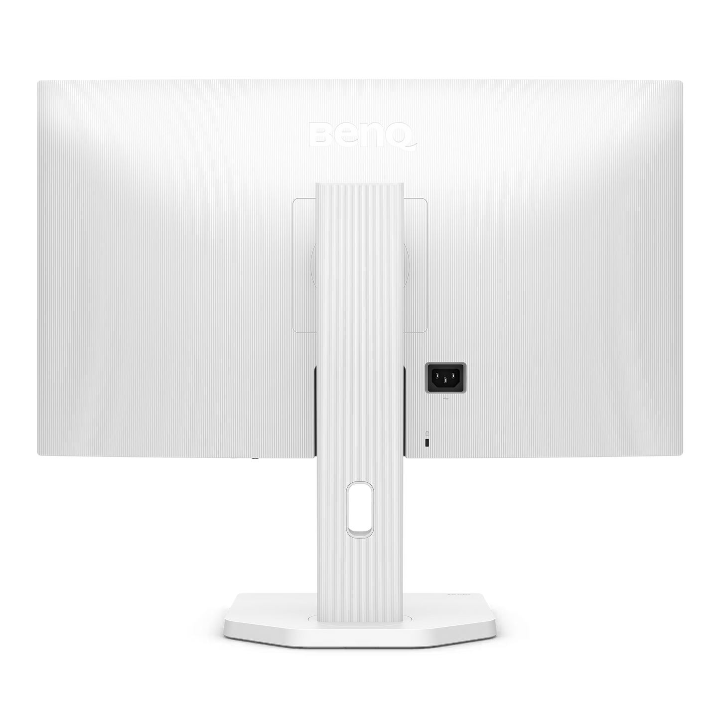 Side profile of the BenQ GW2790TC monitor showcasing the extensive tilt and height adjustment range for improved user posture.
