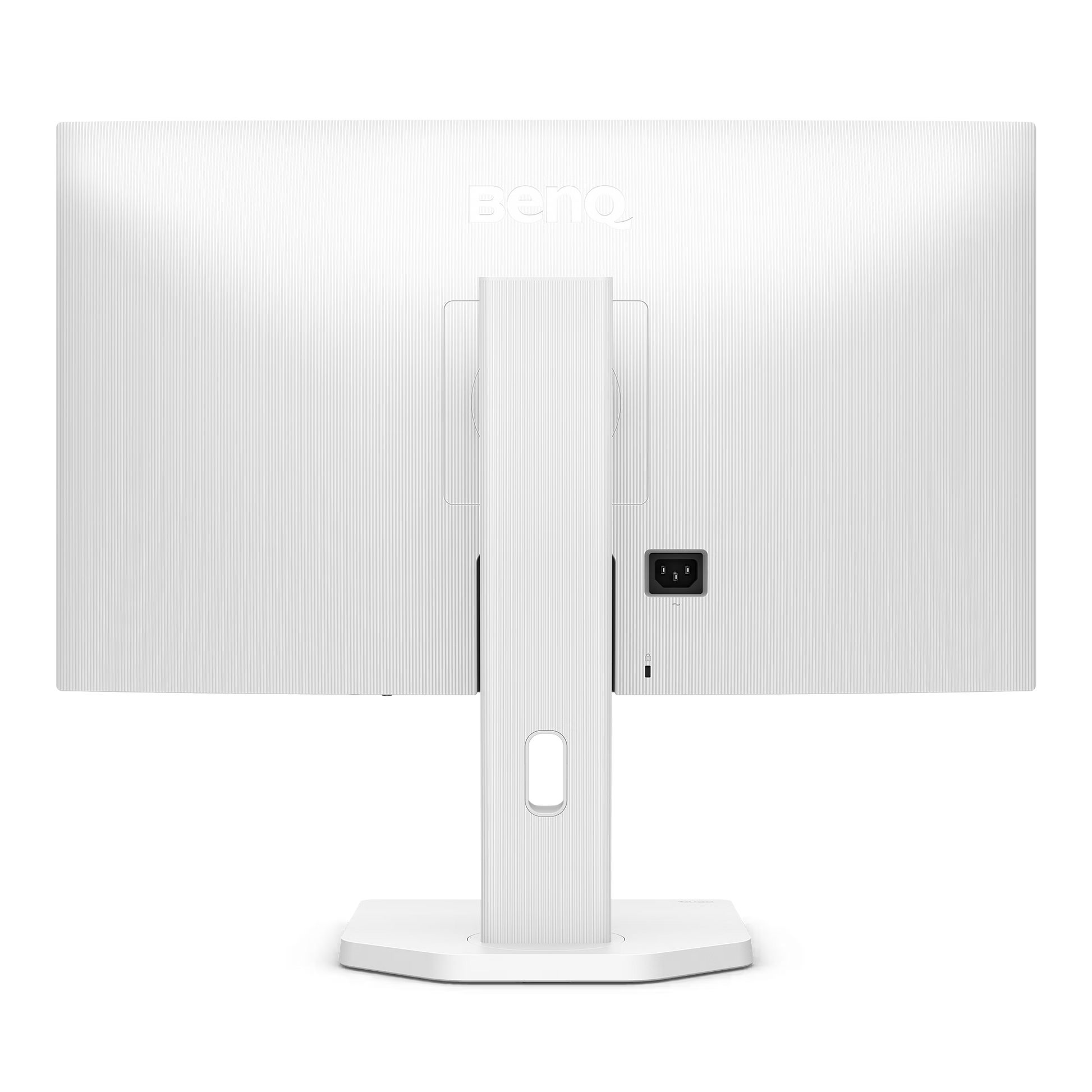 Side profile of the BenQ GW2790TC monitor showcasing the extensive tilt and height adjustment range for improved user posture.
