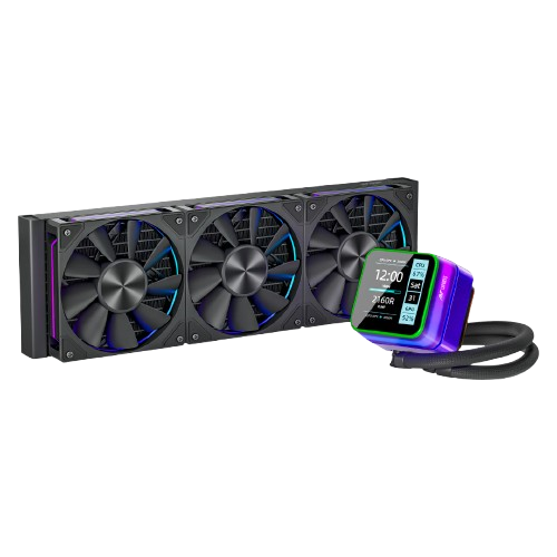 Ant Esports Glacius-D ARGB AIO Liquid Cooler with LCD Display — Black | 240mm / 360mm | Intel LGA1851/1700 / AMD AM5