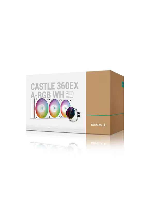 DeepCool CASTLE EX A-RGB AIO Liquid CPU Cooler — White | 240mm / 360mm | Intel LGA1700 / AMD AM5
