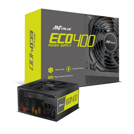 Ant Value ECO Series ECO400 400W Non-Modular Power Supply Unit