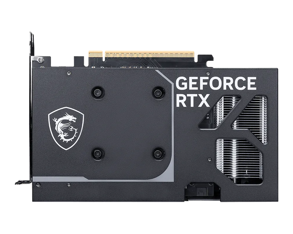 RTX 5060 8GB V OC rear I O panel with HDMI and DisplayPort connectivity
