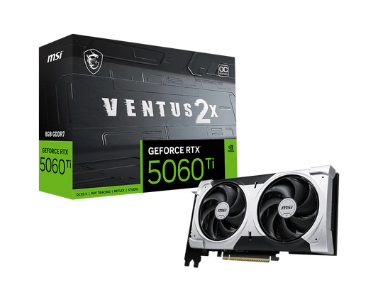 MSI GeForce RTX 5060 Ti 8G VENTUS 2X OC PLUS Graphics Card