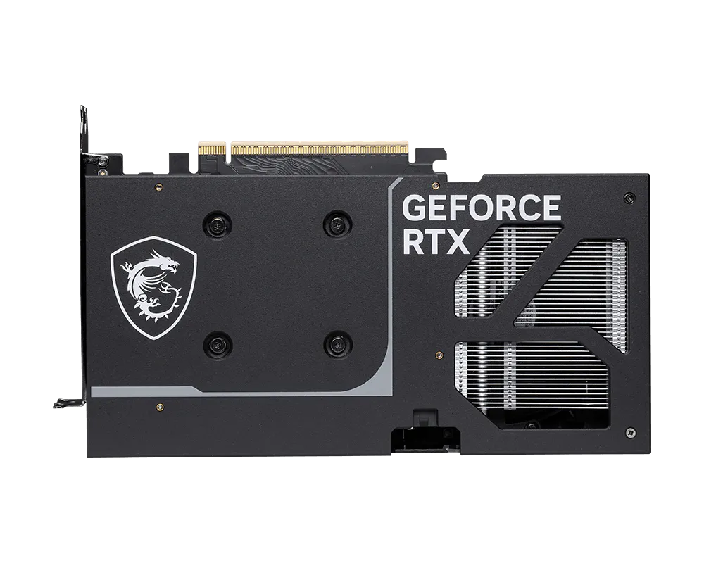 RTX 5060 Ti 8GB V2X OC rear I O panel with HDMI and DisplayPort connectivity
