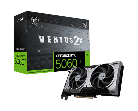 MSI GeForce RTX™ 5060 Ti 16G VENTUS 2X OC PLUS