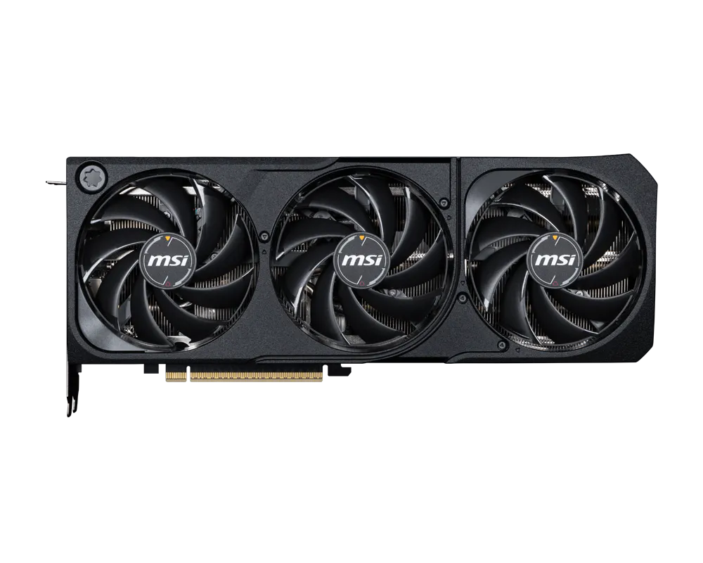 RTX 5070 12GB S3X OC GPU angled view showing high performance triple fan heatsink system
